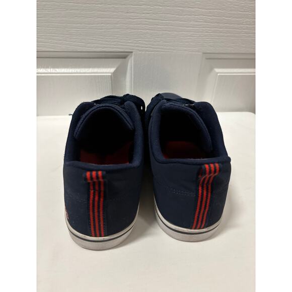 Adidas Navy Blue Low Top Sneakers Red Stripes Lace Up Casual Shoes US Size 11 main image 6